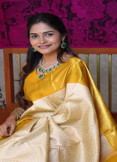 KP 6044 Soft Lichi Silk With Jacquard Work Saree Wholesale In India